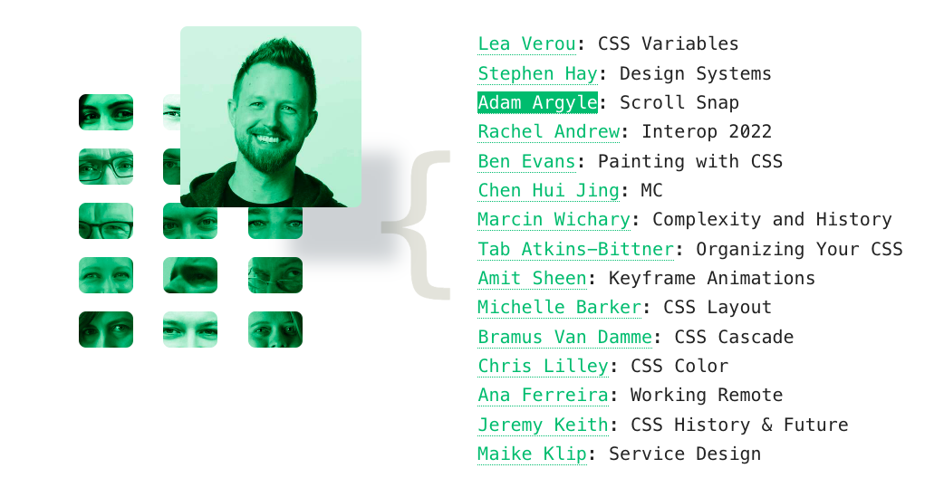 A screenshot of the lineup from the event.