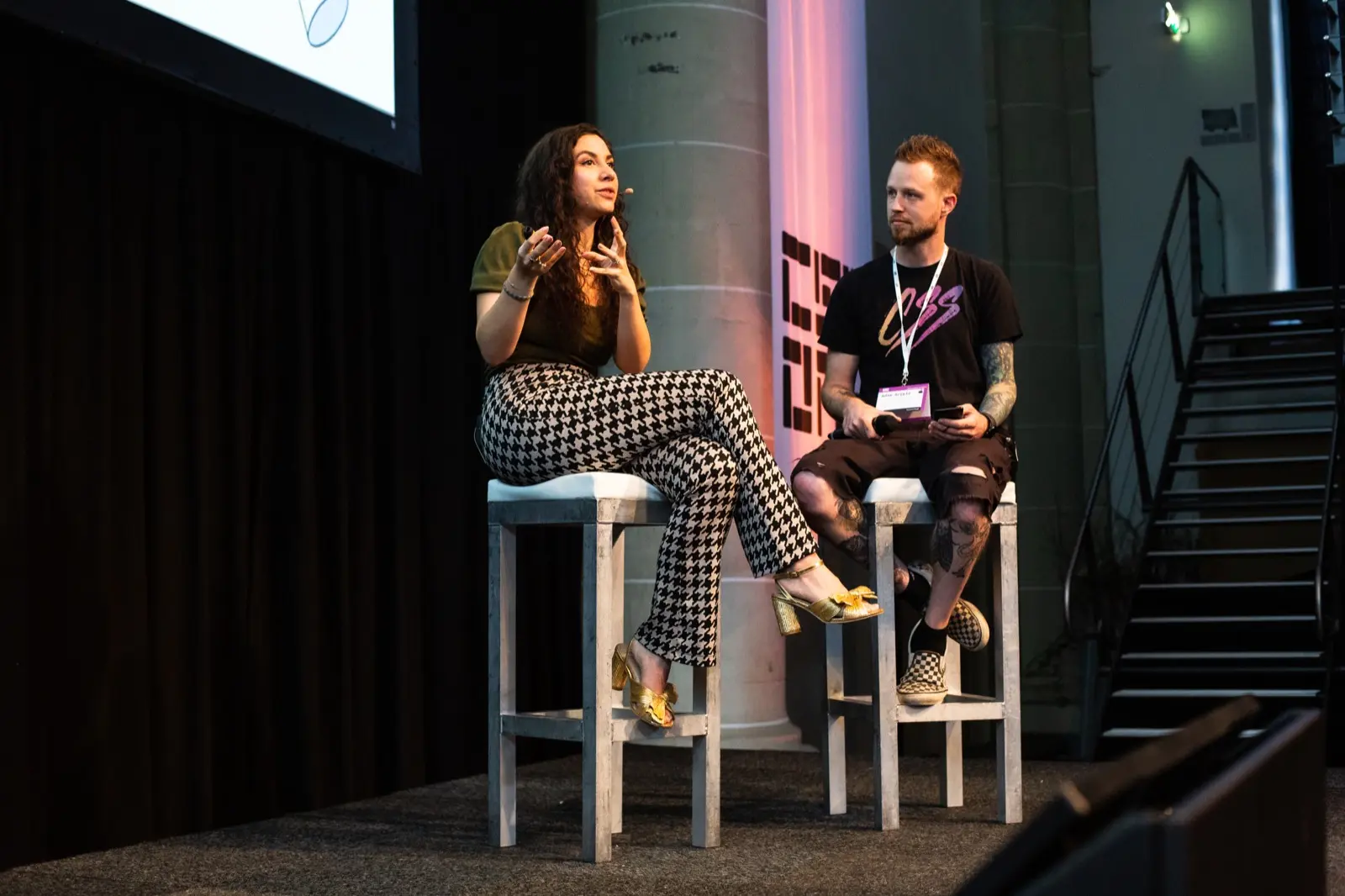 Me with Una in the Q&A portion
