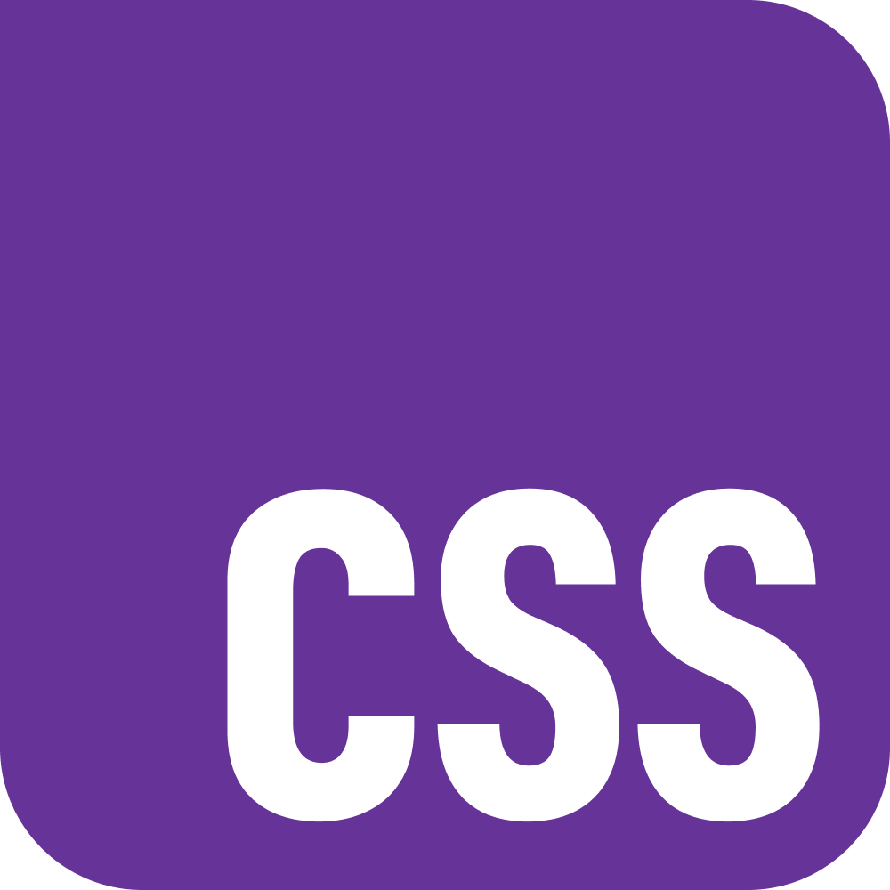 The official CSS logo rendered in rebeccapurple, the community's voted logo color