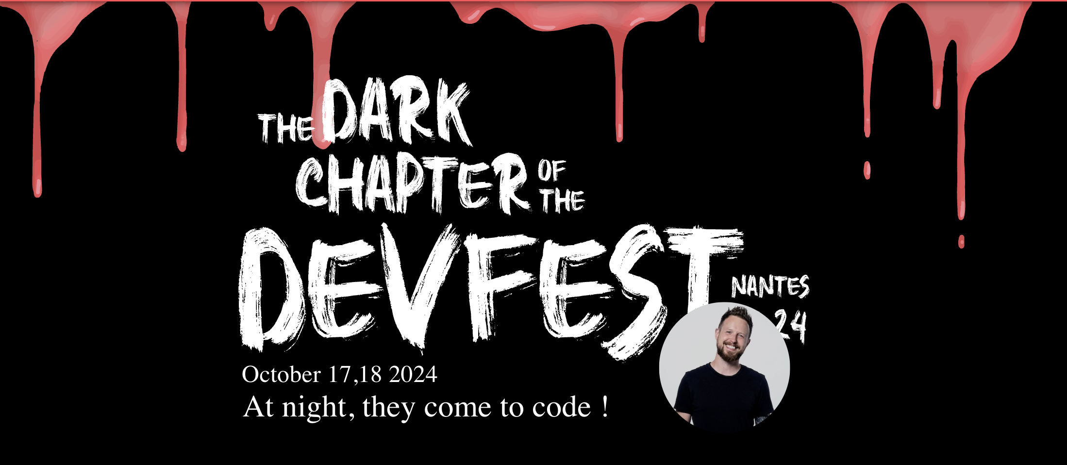 My profile picture with the Devfest logo over top