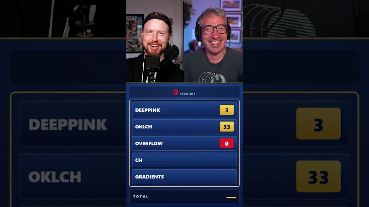 Kevin and I laughing at the scenario