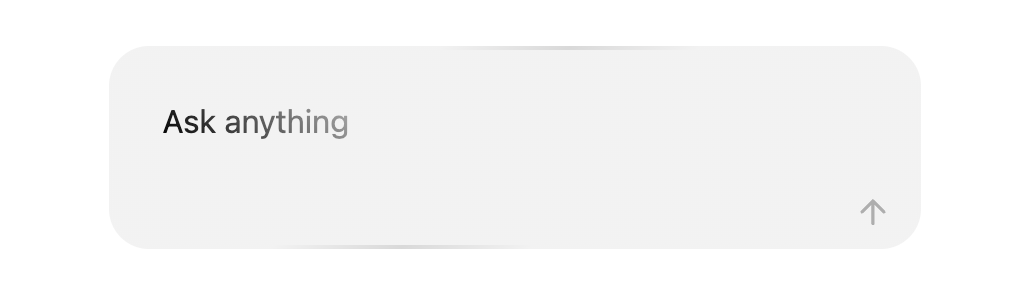 Screenshot of the prototype in light mode during the shine effect