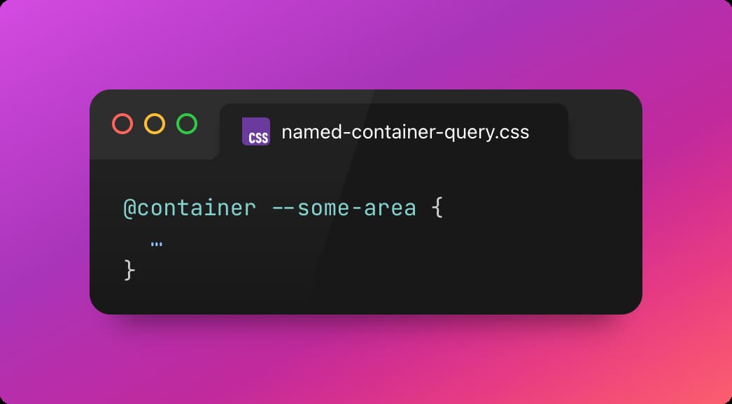 a named container query example