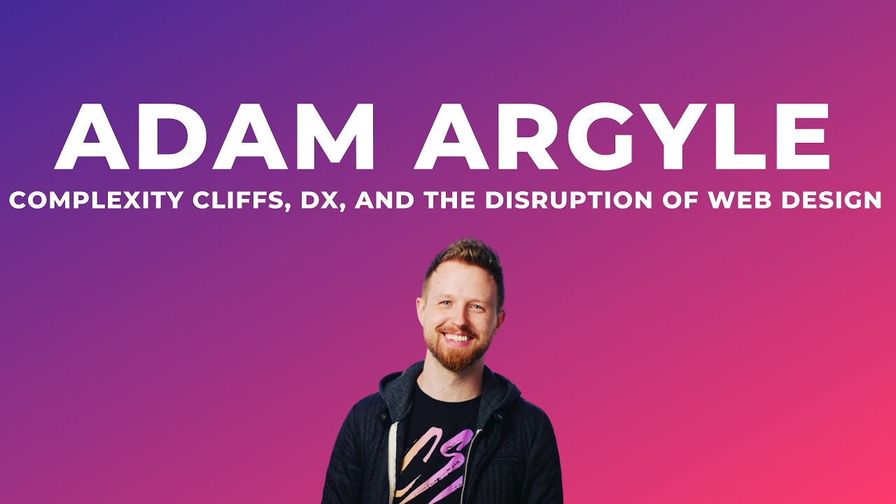 Picture of me on a gradient with our topics in text.