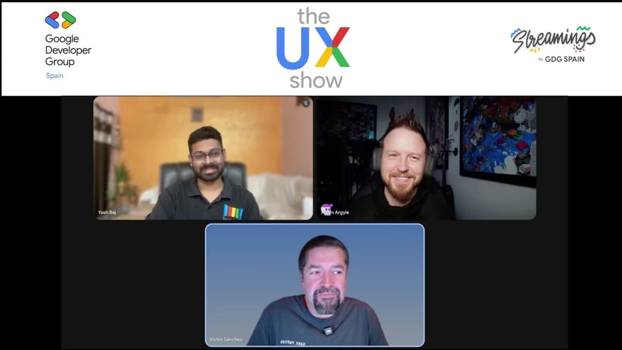 All three of us in a video call