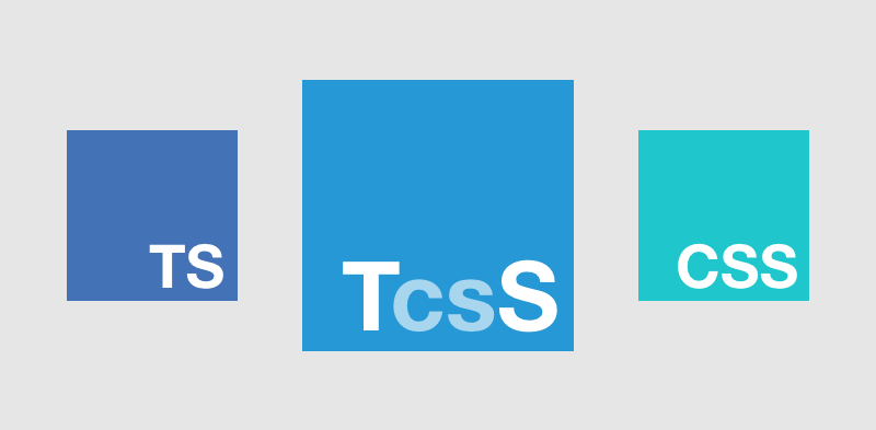 The TS logo and the CSS logo combine into a TcsS logo